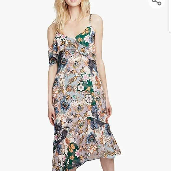 Rachel Roy Women's Ruffled Asymmetrical Dress - 100% polyester with a zipper clo - Picture 1 of 4